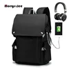 Backpack Men USB Charging Waterproof Laptop Women Casual Oxford Male Business Bag Computer Notebook Backpacks 15.6 Inch 2024 New 6