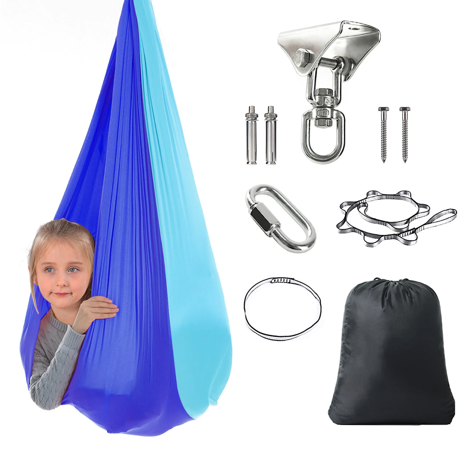 Sensorische Schommel 360 ° Sensorische Draaistoel Dubbellaags Schommel Voor  Kinderen Kerstcadeau Opknoping Pod Helpt Bij Sensorische Stoornissen -  AliExpress
