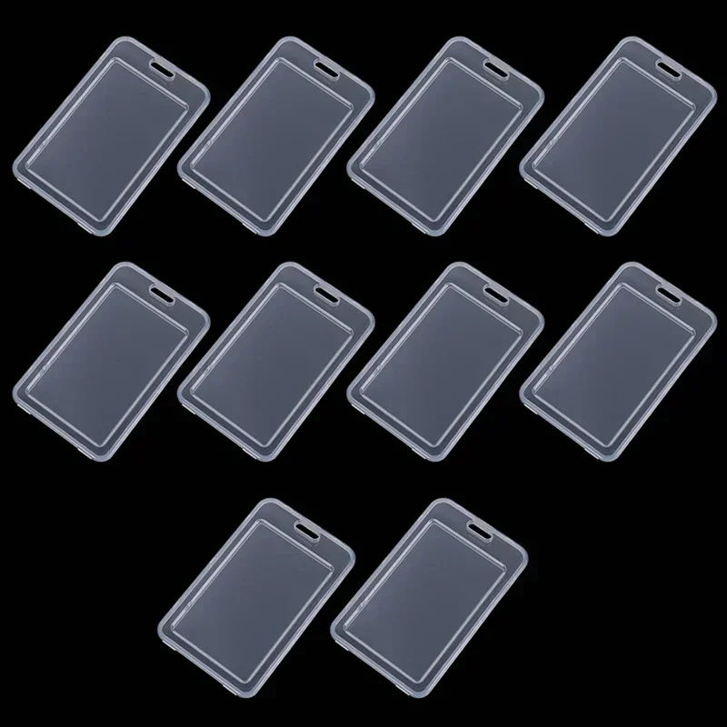 Waterproof Transparent Rigid Plastic Card Holder Sleeve - Pack of 1-10