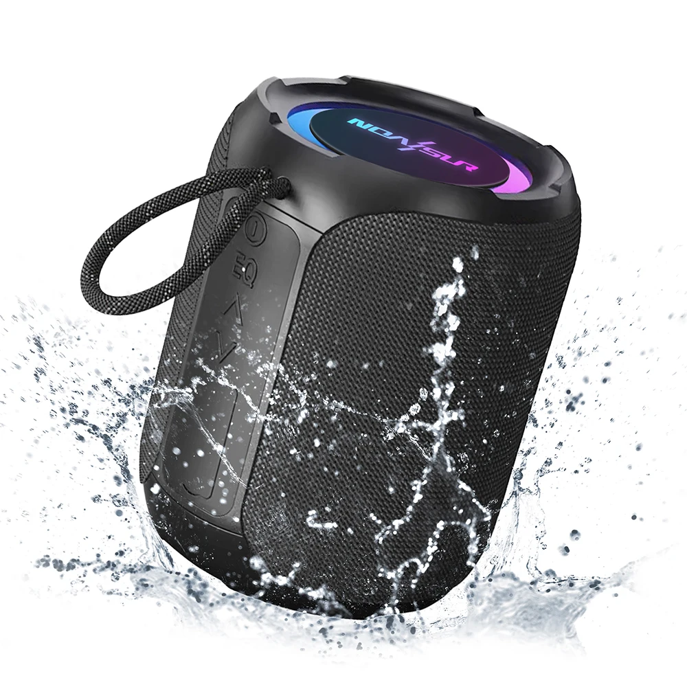 Mini altoparlante Bluetooth portatile LED – impermeabile IPX6 – LinQ Blu - Italiano