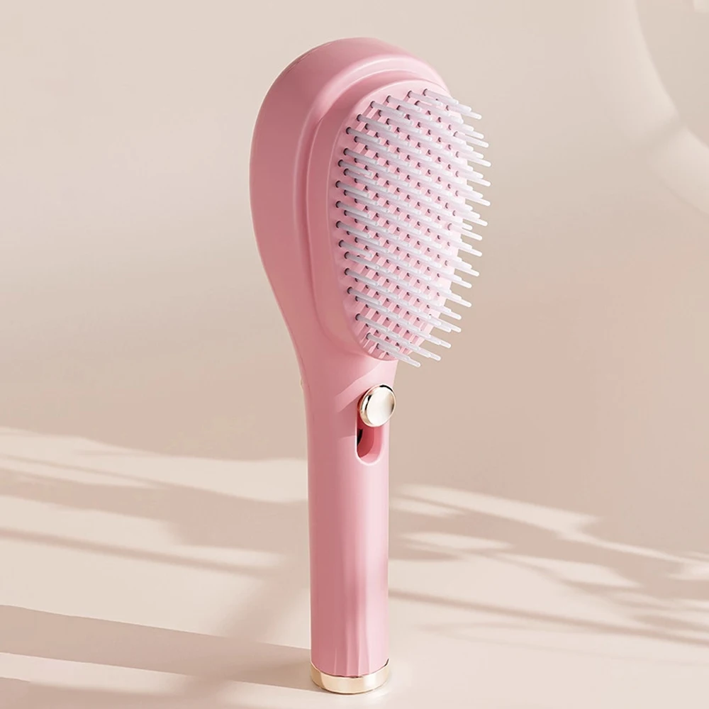 1pcs 매직 개폐식 헤어 빗-모든 모발 유형을 위한 정전기 방지 두피 마사지 및 엉킴 방지 브러쉬 휴일 선물 상자 미용 도구