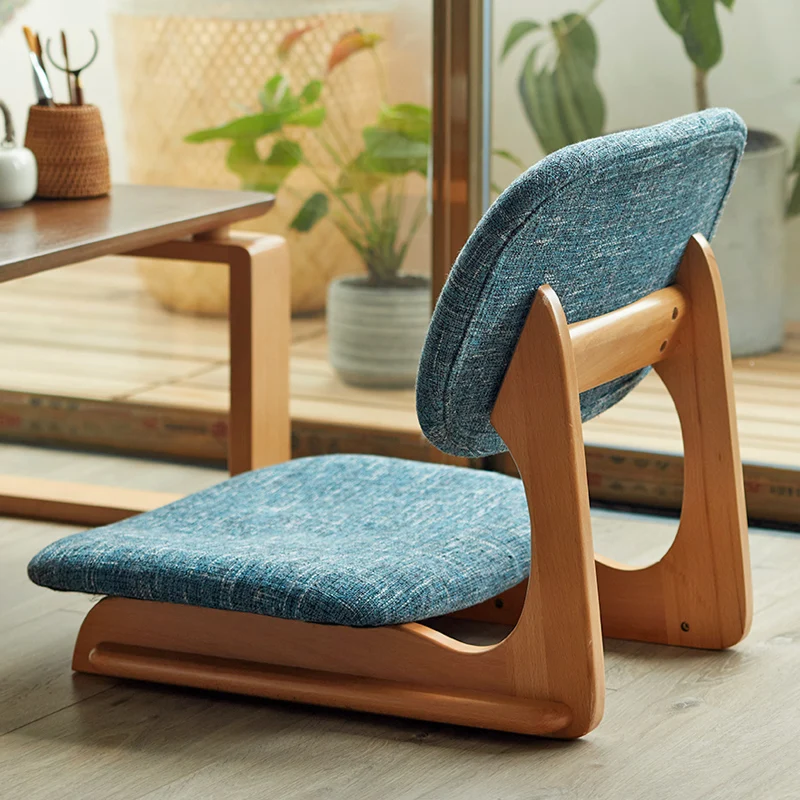 Zaisu-Chaise hypothécaire ami Japonaise de Luxe, Siège au Sol, avec Support  Arrière, pour Salon, Meubles de Méditation