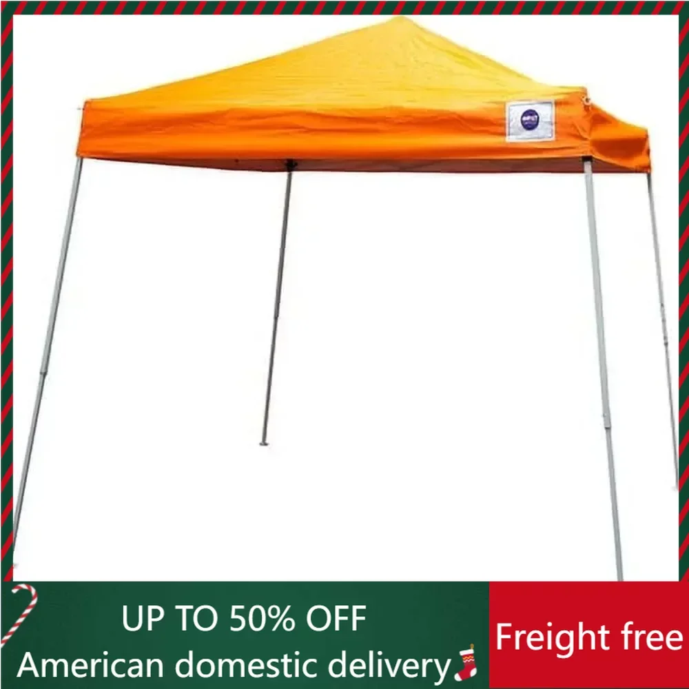 

10 X 10 Pop Up Canopy Tent Camping Supplies Instant Slant Leg Portable Shade Tent With Carrying Bag Waterproof Outdoor Awnings