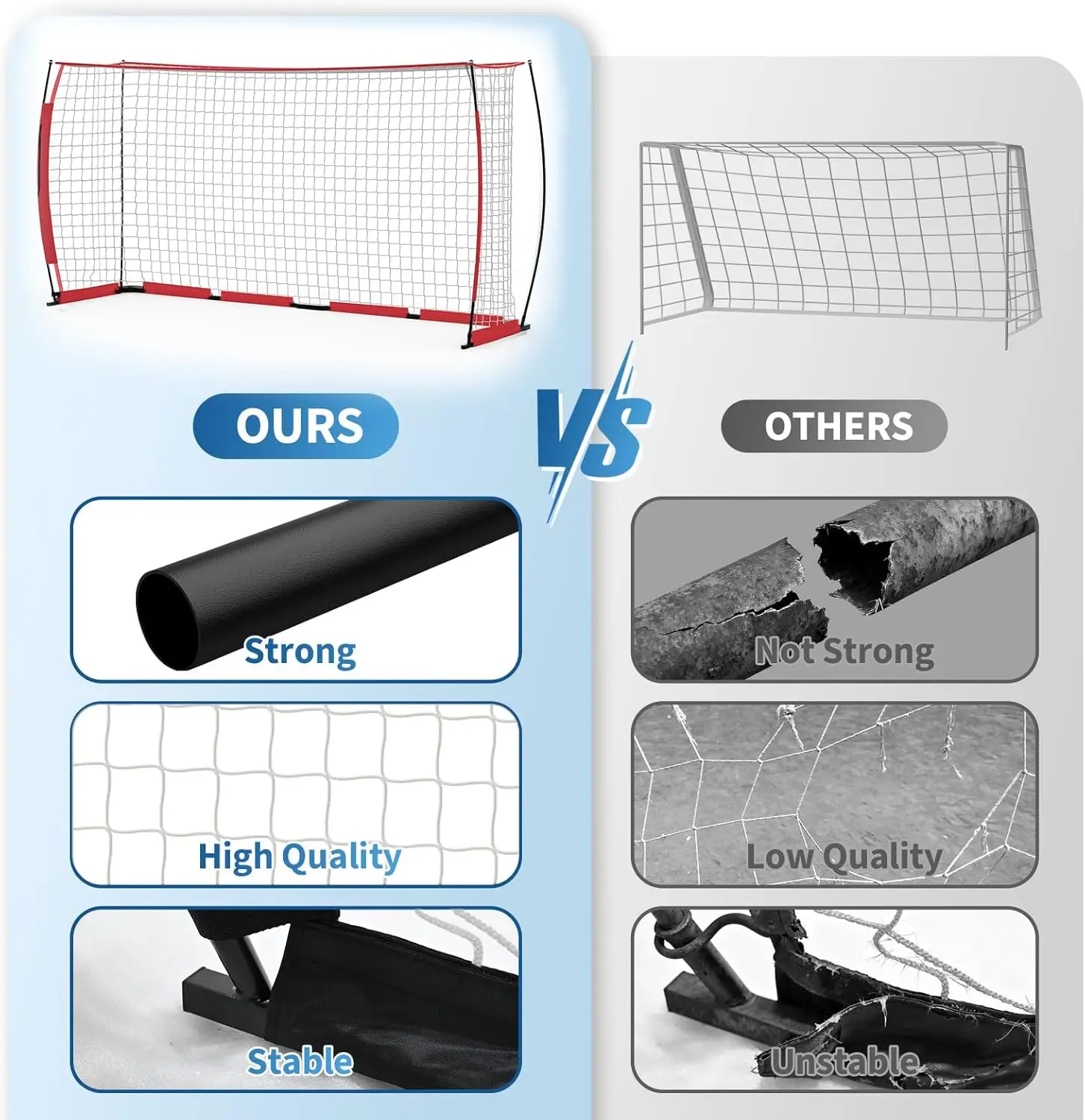 Heavy Duty Soccer Goal 7
