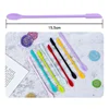 Double-Headed Scraper Creative Mini Silicone Small Tip Spatula Cosmetics Heat-Resistant Safe Spatula Foundation Makeup Tools 1
