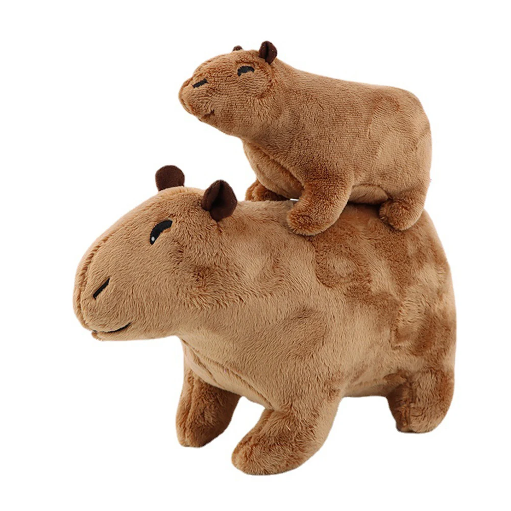 Oreiller en peluche tête de Capybara joufflu de 41,9 cm, poupée câline  super douce, animaux en peluche ronds à câliner en for