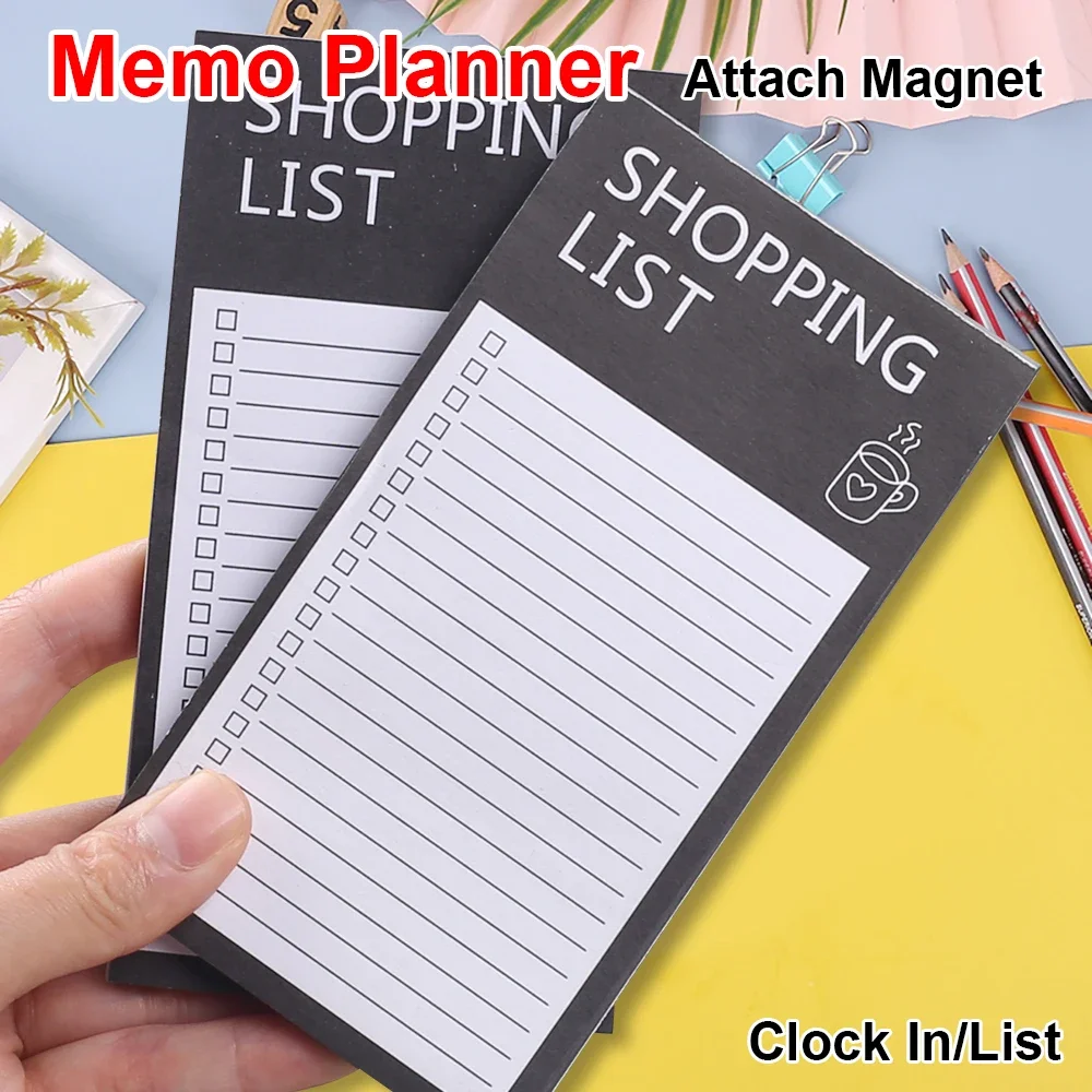 Shopping List Grocery Planner Daily Weekly Monthly Notepad Office Schedule Notebook Business Journal Agenda Aesthetic Stationery