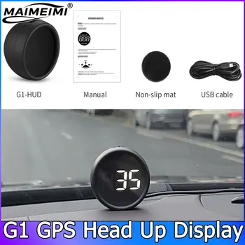 Display Head-Up G1 per Auto, GPS HUD, Tachimetro Digitale, Indicatori per Guida Fuoristrada, Gadget Intelligente con Allarme di Eccesso di Velocità per Tutte le Auto