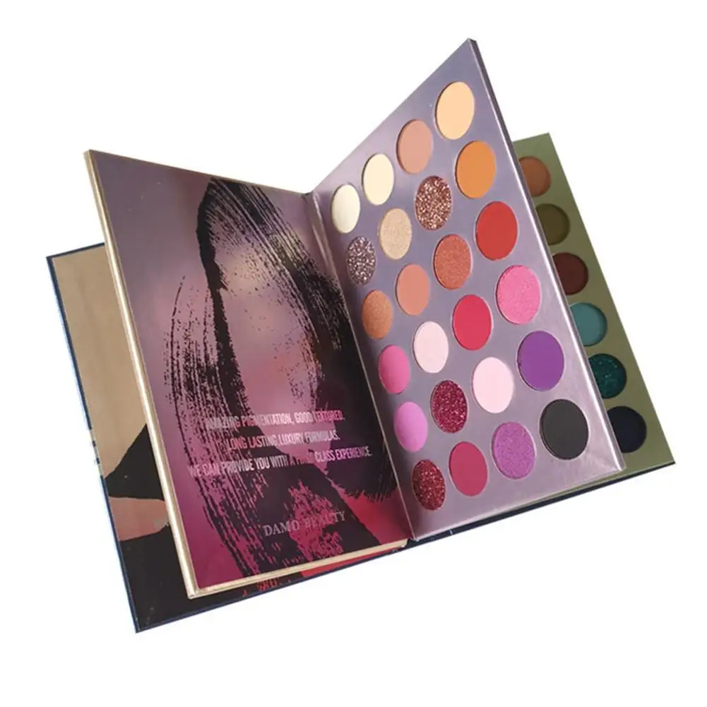 

72 Color Beauty Eyeshadow Palette Glazed Three-layer Cosmetic Up Shadow Highlight Make Pearlescent Eye Style Book Matte