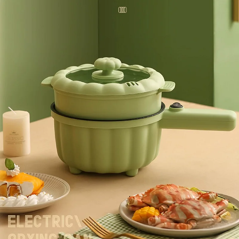 2L Smart Electric Pot Multifunctional Electric Cooking Pot Non-stick Frying Pan Dormitory Electric Hot Pot One-button Operation 2