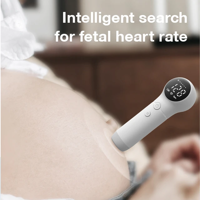 Doppler Fetal Baby Heart Rate Monitor Portable LCD Display Fetal Heartbeat  Detector Home Pregnancy No Radiation Stethoscope - AliExpress