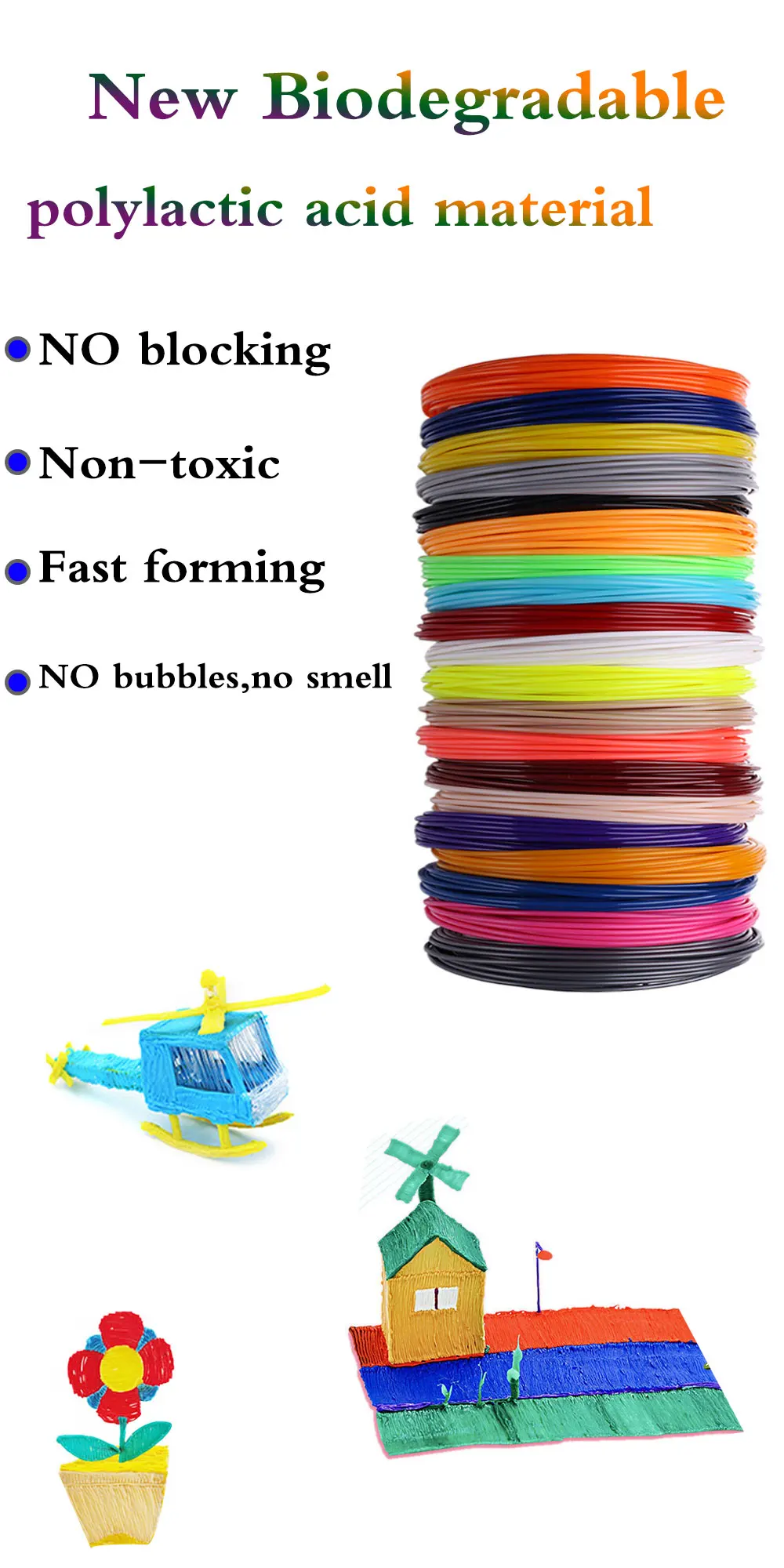 Filamento PLA para Caneta de Impressão 3D,
