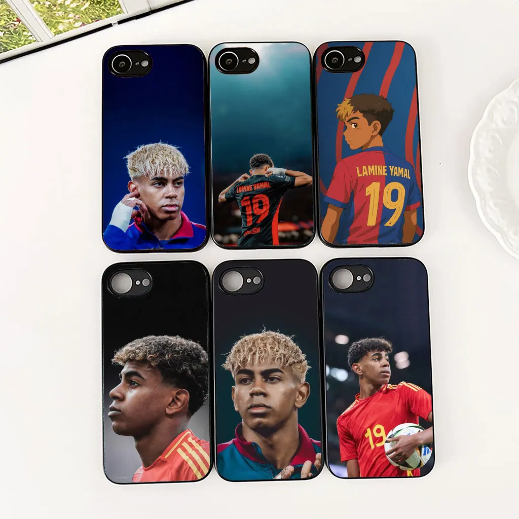 Soccer-Themed Soft Silicone Phone Case with Number 19 Design