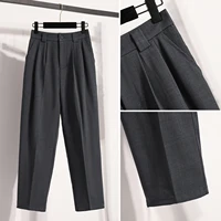 Plus Size Pants For Women Spring Summer 2025 New Korean Fashion High Waist Suit Pants Women Gray Or Black Casual Trousers Female - Image 5