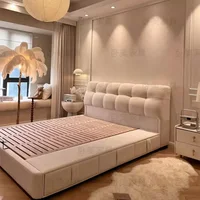 Technologie, Chambre principale, Lit, Tissu, Art, Flanelle, Lit de rangement, Moderne, Double, Testiera Letto Matrimoniale, Accessoires pour la maison 3