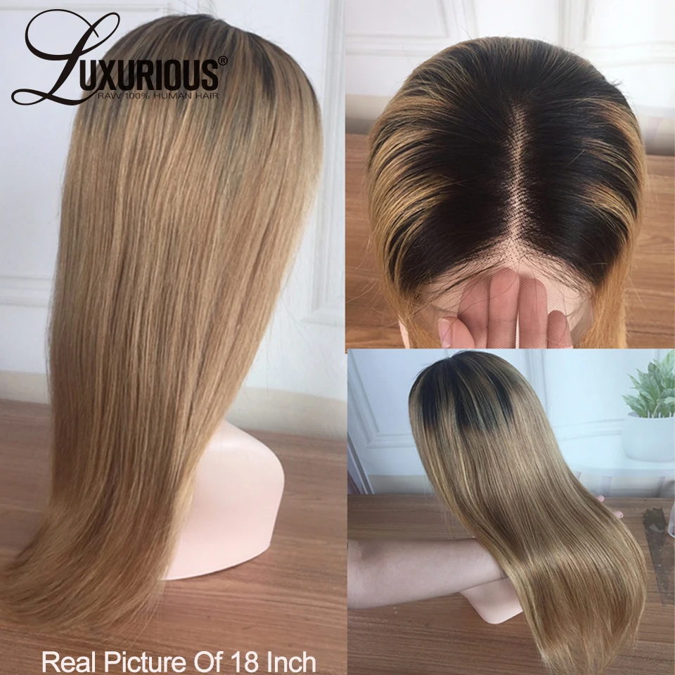 13x6 Honey Blonde Lace Front Wigs For Women Human Hair 13x4 Brown Straight Ombre Brown Wig Glueless Colored Brazilian Remy Hair