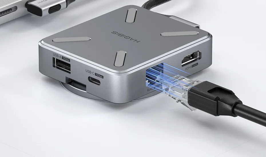 Hagibis Magnetic Stand USB-C Hub with M.2 SSD CMC10