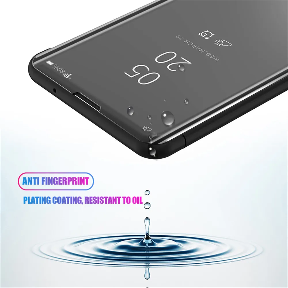 Smart Mirror Magnetic Flip Leather Cover for Samsung Galaxy S23 FE S 23 23FE S23FE 5G Case Book Stand Shell Coques 6.4 inches ﻿ 6