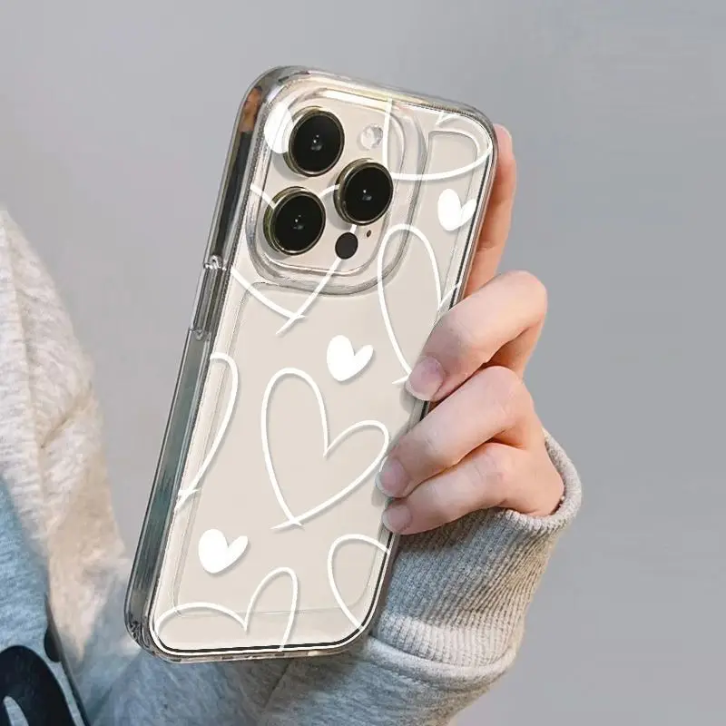Shockproof Transparent Cute Silicone Soft Phone Case Cover
