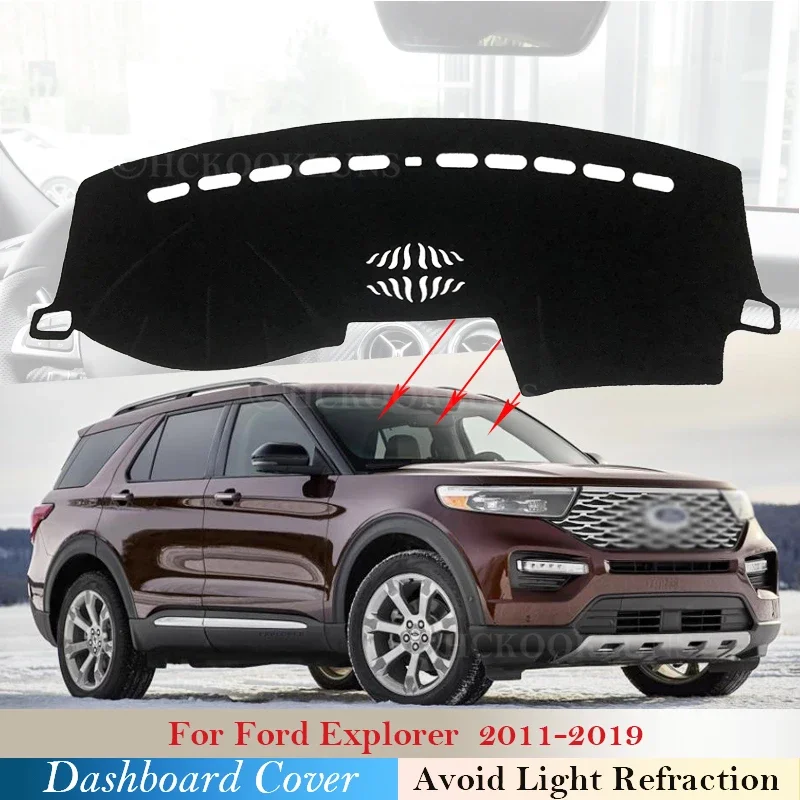 

Крышка приборной панели защитная накладка для Ford Explorer 2011 ~ 2019 U502 MK5 автомобильные аксессуары приборная панель коврик от солнца 2016 2017 2018
