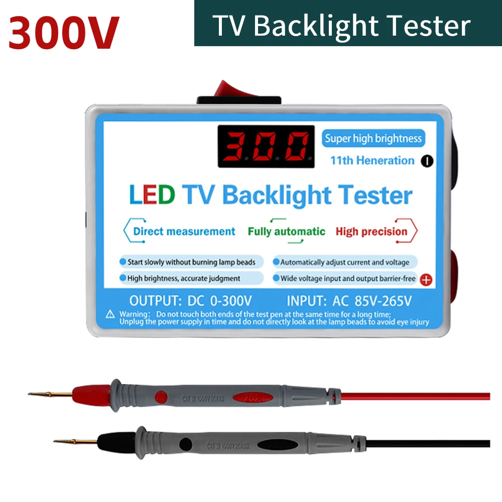 

Фонарь и тестер подсветки телевизора, многофункциональный инструмент для тестирования бусин, измерительные инструменты, новый тестер фонаря, выход 0-300 В