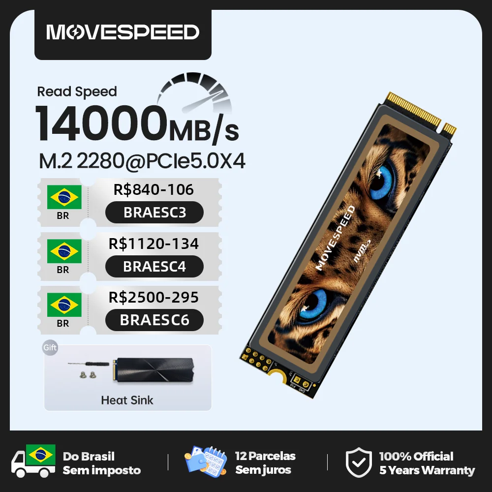 SSD Movespeed 2 TB NVMe Gen5