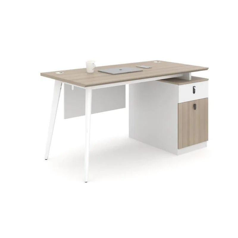 Mesa de estudo popular para computador de escritório com gaveta Design de madeira para estudo e trabalho mesa de escritório chefe