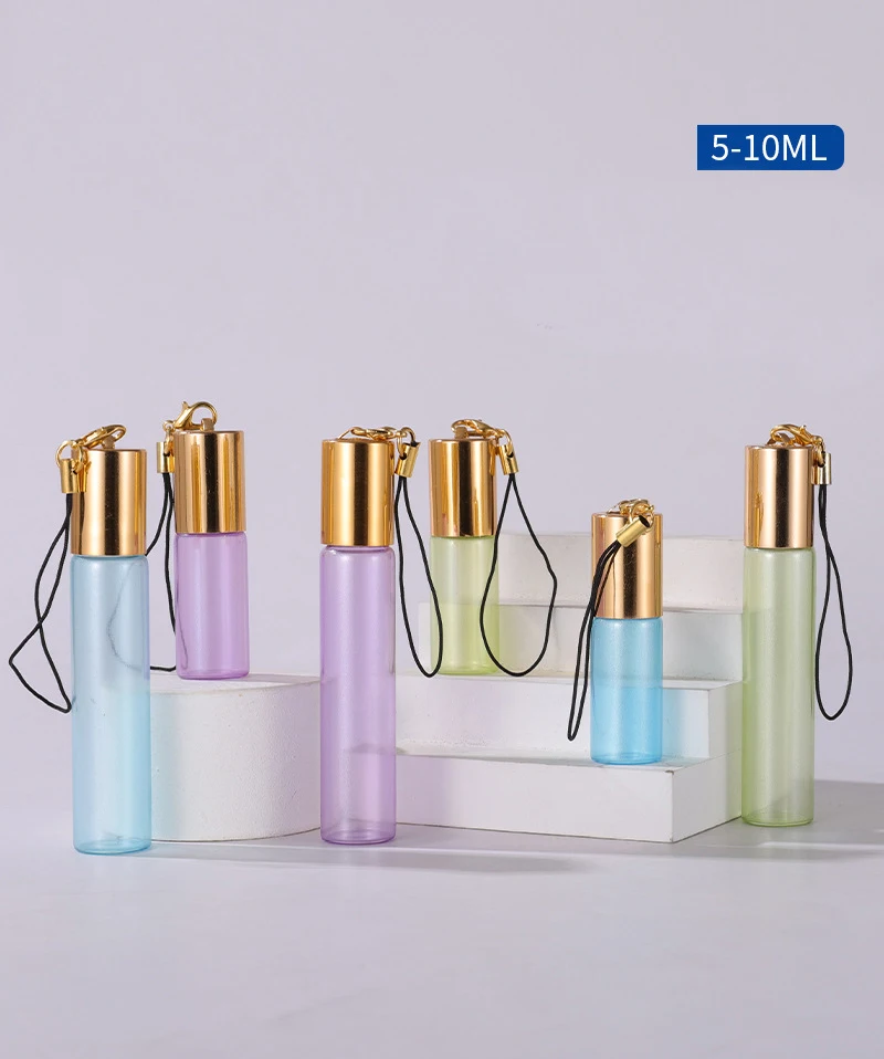 5X Colorful 3ml 5ml 10ml  Glass Perfume Roll on Bottle with Stainless Steel Ball Essential Oil Bottles amaoe m74 200ml press glass alcohol bottle micropore stainless steel tube liquid dispenser bottle mobile phone repair tools