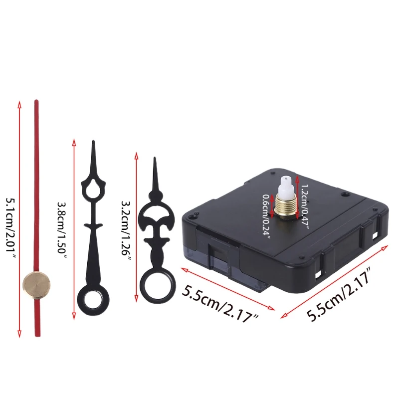 Wall Clock Motor Movement Mechanisms Silent Battery Powered DIY Repair Parts Replacement Short Hands wall clock movement quartz clock movement