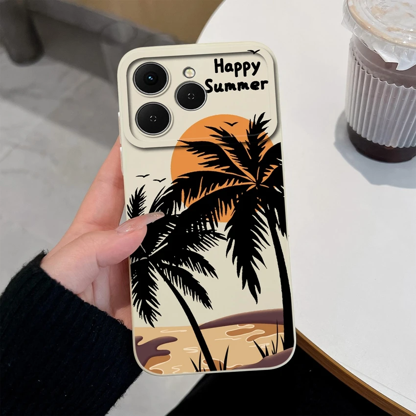 Cute Chubby Girls Pattern Shockproof Silicone Phone Case with Screen Protector