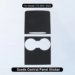 Luxurious Suede Center Console Protector Cover (For 21 - 22 Model 3Y)