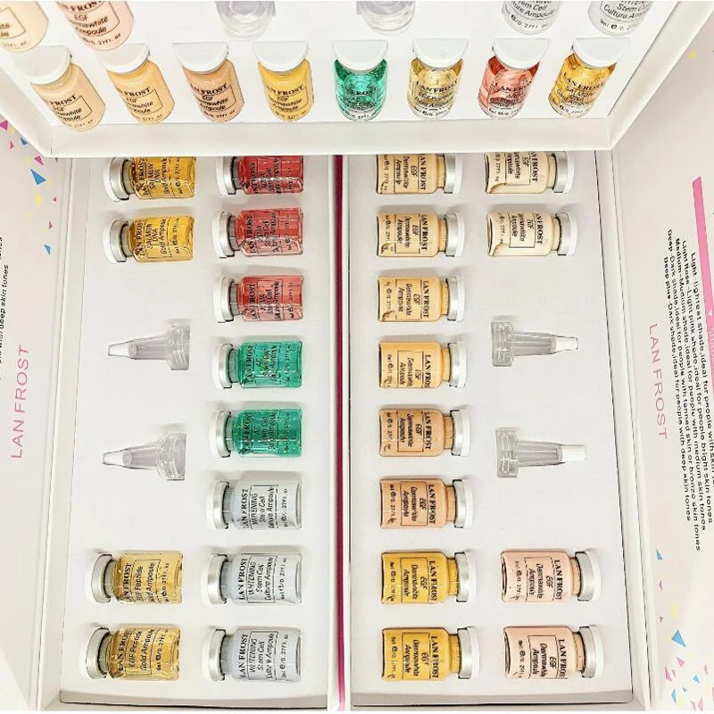 8ml BB Cream Glow Starter Kit Anti-Aging BB Whitening Cream Serum Foundation for Facial Treatment Microparticles Skin Care Kit