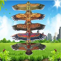 1.1m Flat Eagle Kite With 30 Meter Kite Line Children Flying Bird Kites Windsock Outdoor Toys For Kids Gift 1