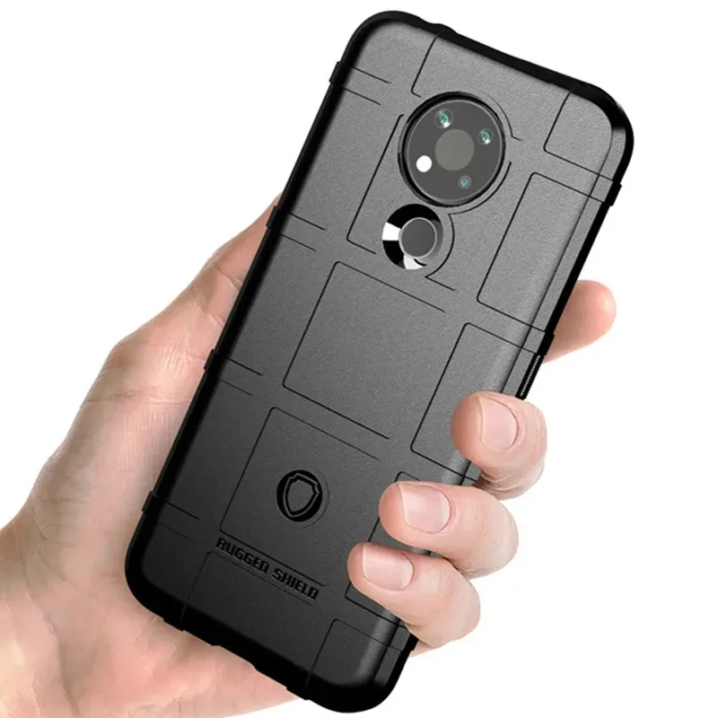 Armor Shield Soft Silicone Back Cover with Anti-Knock Protection - Matte Finish