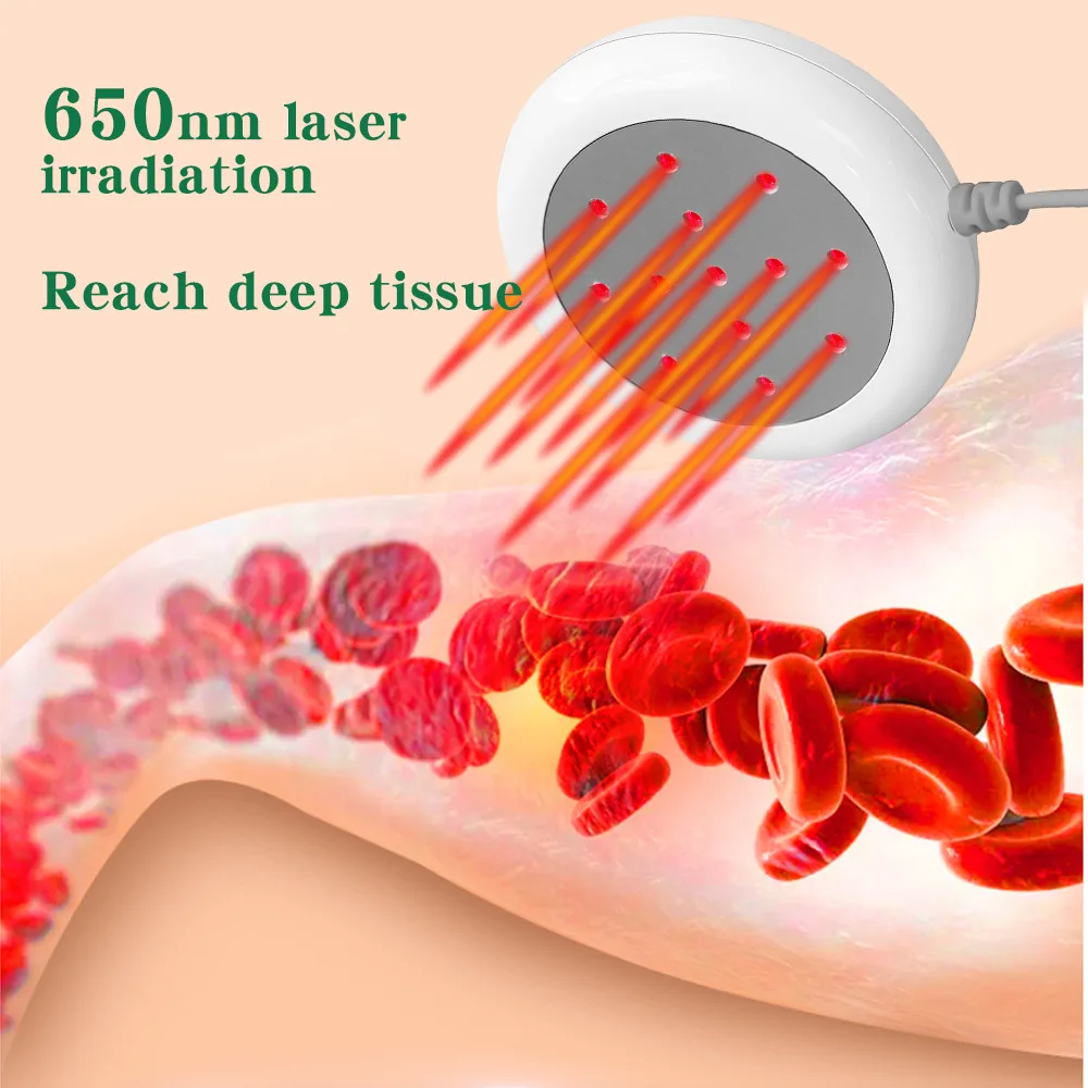 USB 650nm 13-Holes Laser Physiotherapy Treat High Blood Pressure Diabetes Cerebral Thrombosis Dizzy LLLT Body Laser Therapy