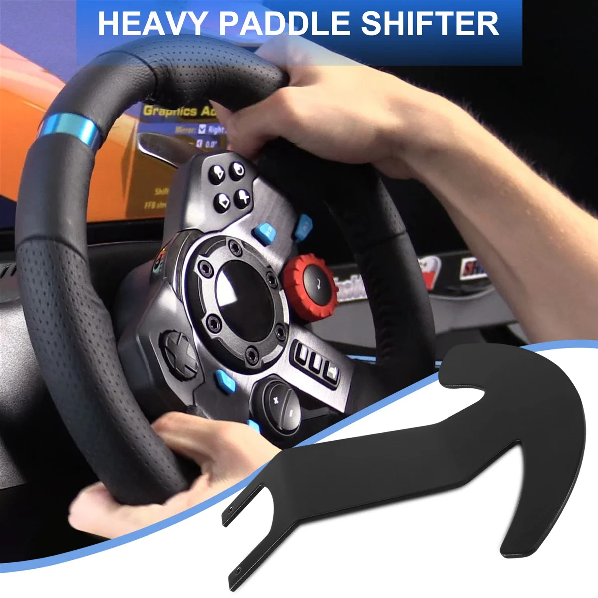 For Logitech G25 G27 Heavy Duty Paddle Shifters Racing Car Game  Modification Wheel Upgrade Fits 13-14 Flat Steering Wheel - Accessories -  AliExpress