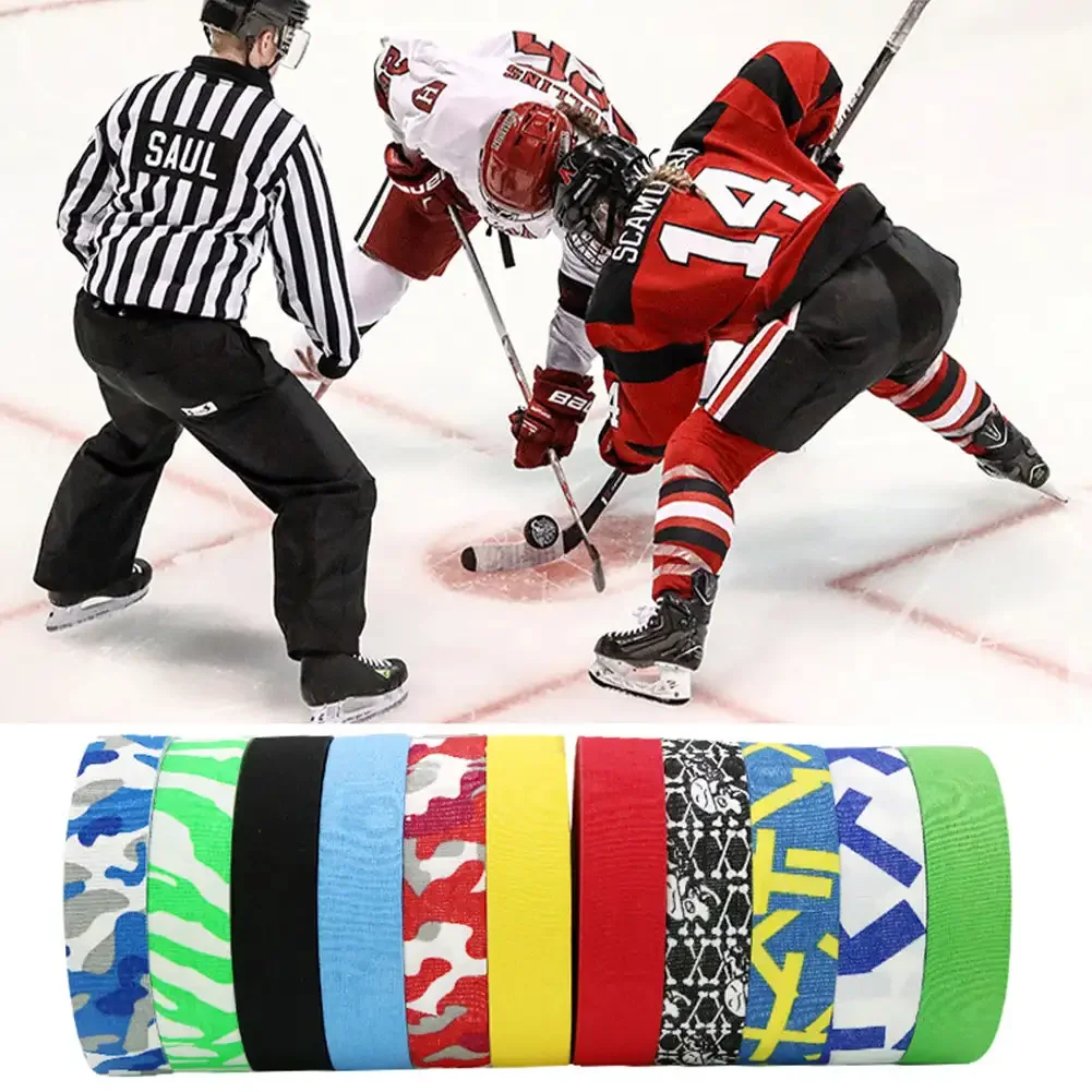 Ice Hockey Cloth Tape 2.5cm*25m Water Resistant Sports Tape Roller Hockey Wrapping Belt Stick Tapes for Badminton Grip