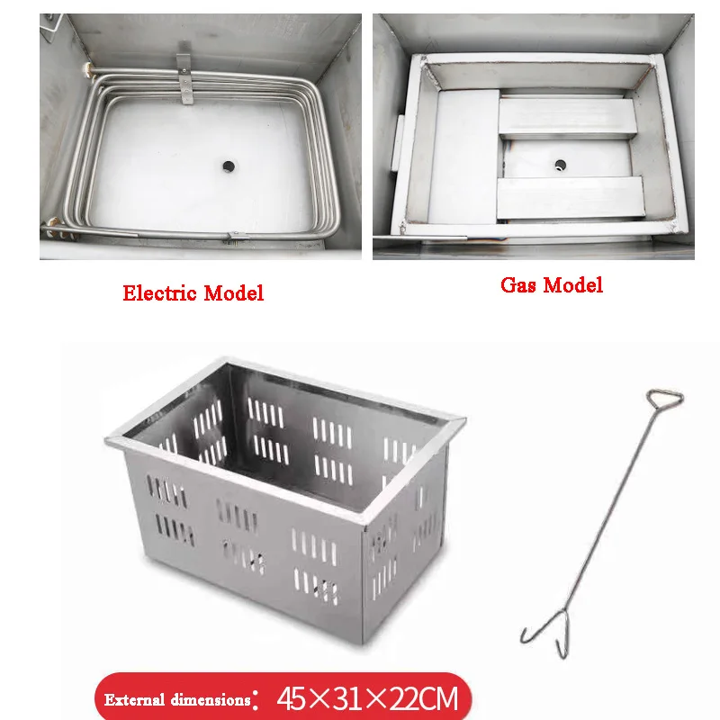 Gas Vertical Pressure Fryer 35L Large Capacity Pressure Commercial Stainless Steel Electric Heating  Fried Chicken Equipment 6