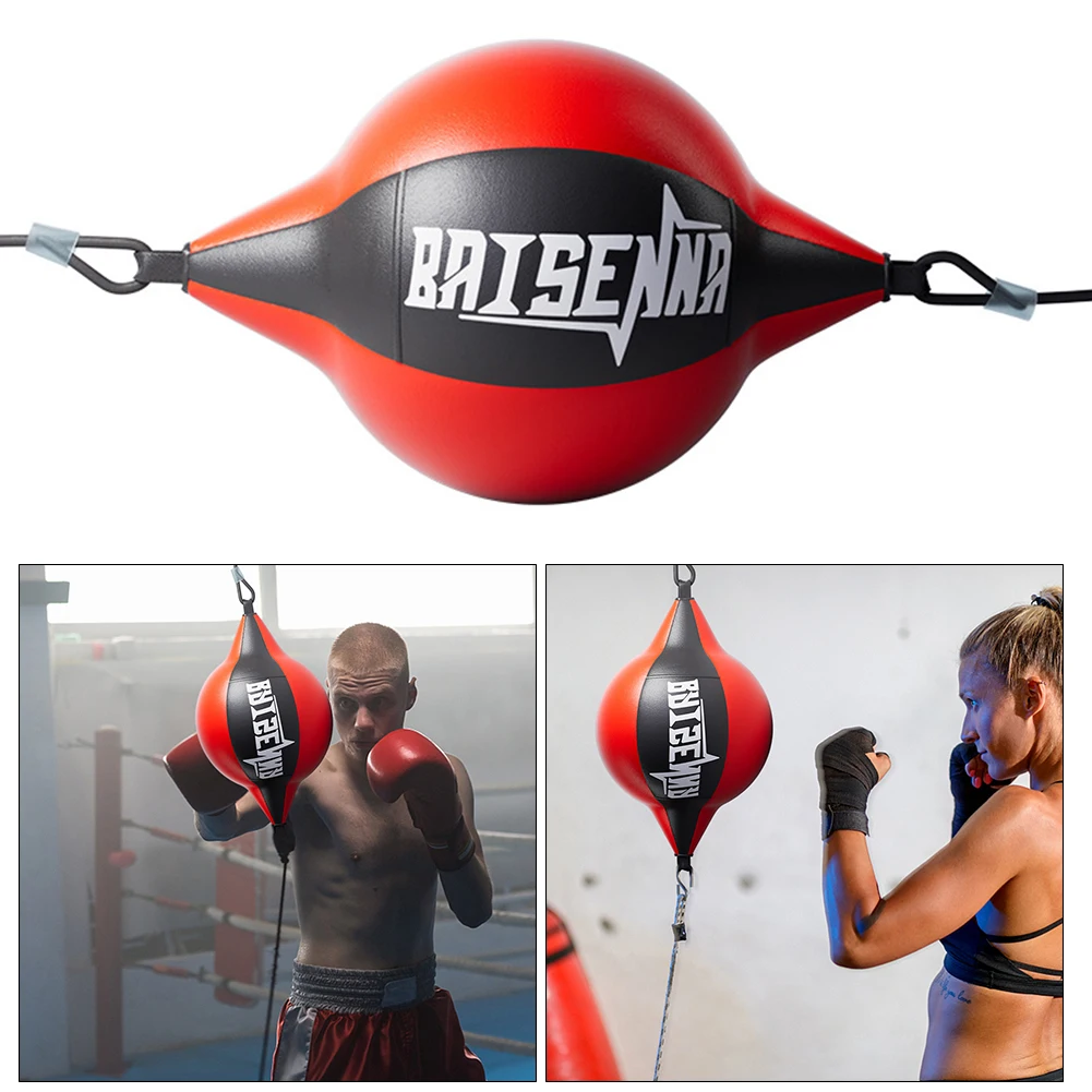 Training Reaction Speed Balls PU Leather Double End Punching Bag Muay Thai Punch Boxing Ball Gym Fitness Sports Equipment