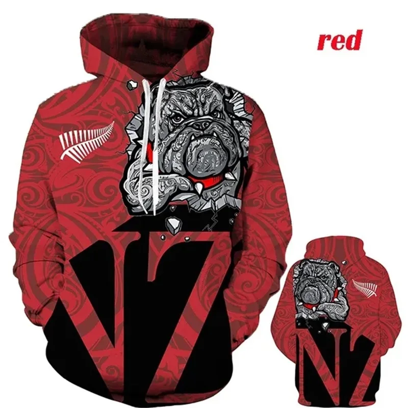 thumbnail image 1 of Sudadera con capucha de manga larga con estampado 3D para hombre, suéter con estampado maorí, sudadera holgada de gran tamaño, ropa de calle de primavera y otoño, 1 of 5