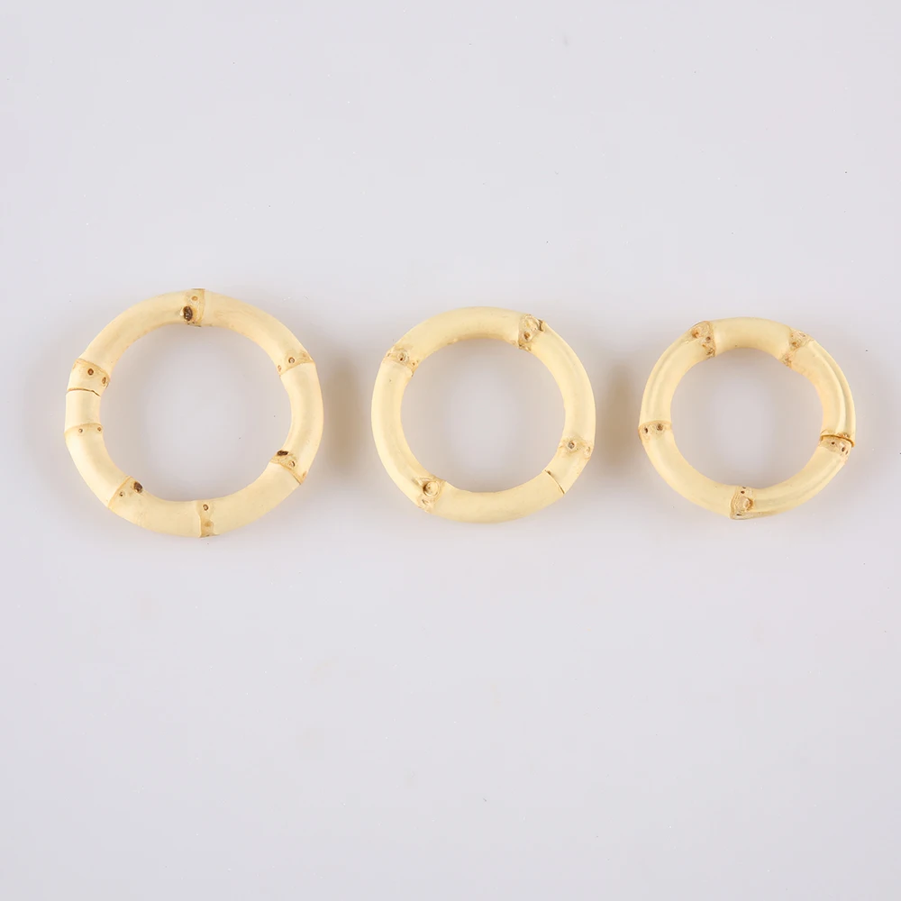 Romantic Unique Handmade Round Circle Real Natural Bamboo Root Napkin Ring