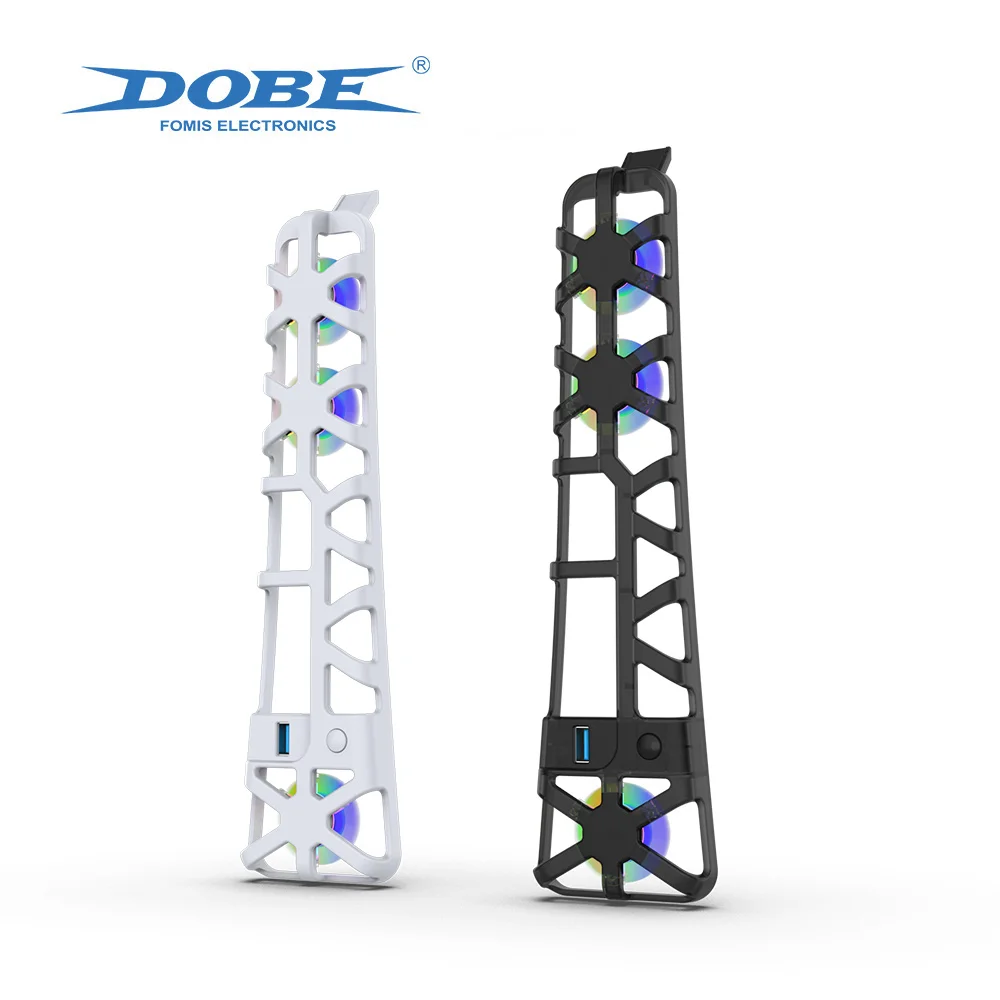 DOBE PS5 Slim Cooling Fan for Playstation 5 Slim Disc Edition/Digital Edition with RGB Lighting and USB 3.0 Port TP5-3538S 1