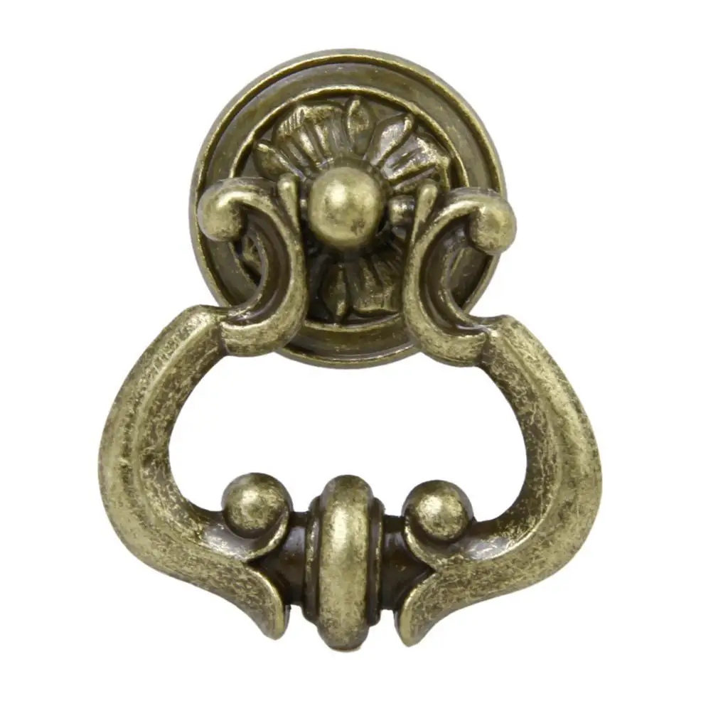 Antique Brass Cabinet Cupboard Drawer Door Pull Handles 55mm