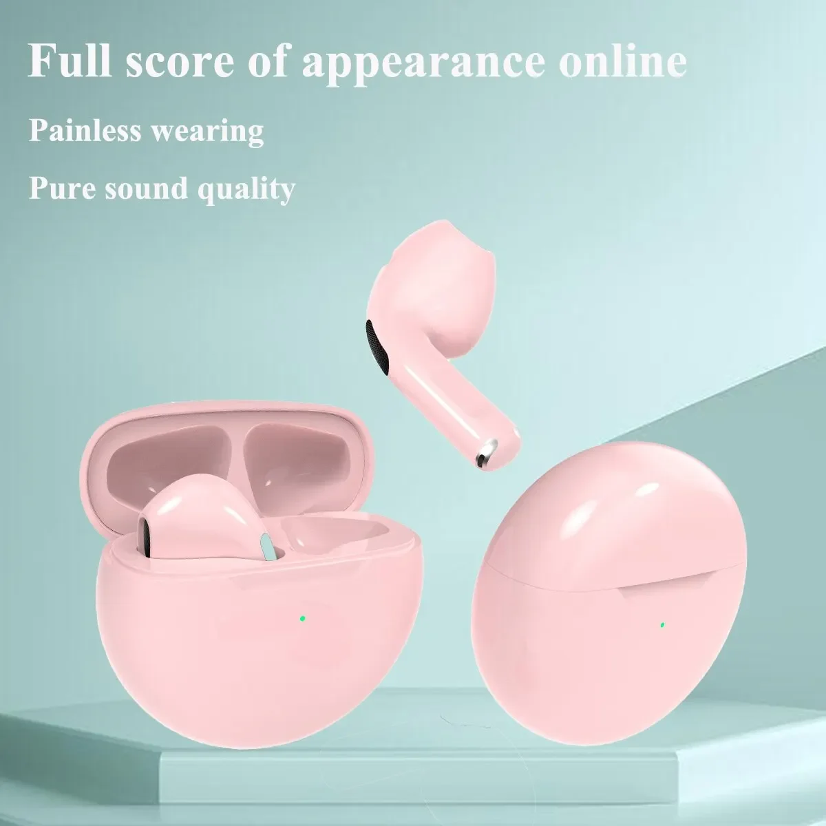 TWS Pro6 Earphone Bluetooth Headphones with Mic 9D Stereo Pro 6 Earbuds for Xiaomi Samsung Android Wireless Bluetooth Headset 2