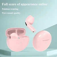 TWS Pro6 Earphone Bluetooth Headphones with Mic 9D Stereo Pro 6 Earbuds for Xiaomi Samsung Android Wireless Bluetooth Headset 2