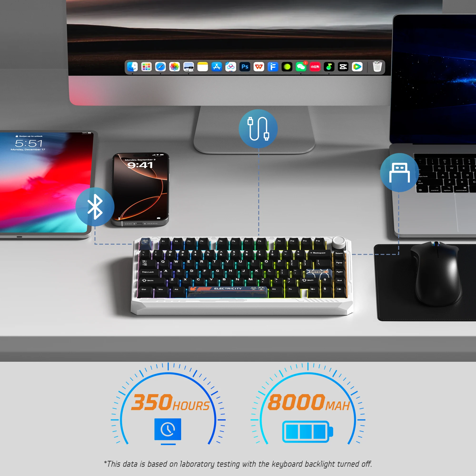 Womier ERA75 V2 75% 무선 알루미늄 기계식 키보드 VIA/QMK 노브 3모드 가스켓 핫 스와퍼블 키보드 PC 컴퓨터용