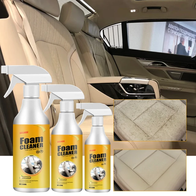 120ml Foam Cleaner Spray,Multifunctional Cleaning Spray Leather  Decontamination Foam Cleaner All-Purpose Foam Cleaner For Car 