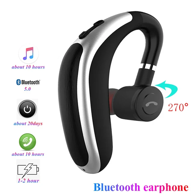 Беспроводные Bluetooth-наушники K20 с HD-микрофоном, TWS-стереогарнитура для бизнеса, Bluetooth-гарнитура с HD-вызовом V9 для iPhone, Xiaomi, Samsung
