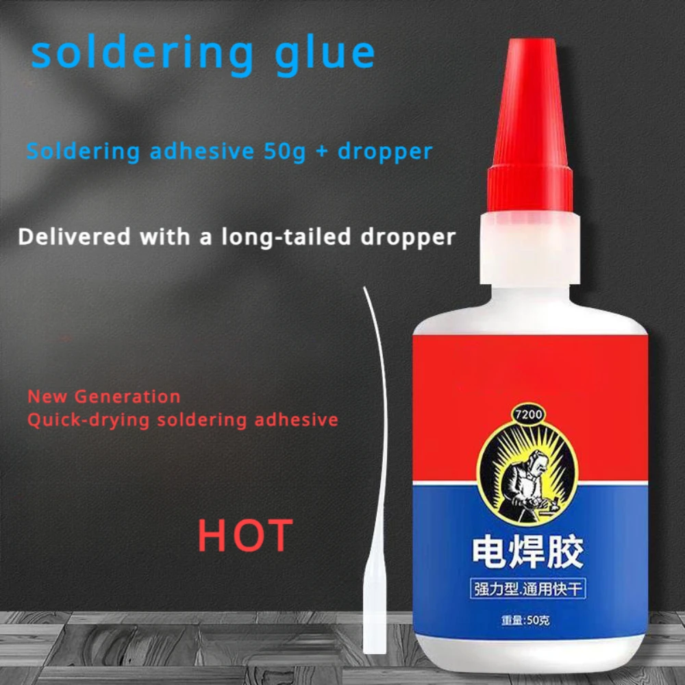 

50g Strong Welding Glue Waterproofing Liquid Diffusion Oil Glue Instant Adhesive Metal Wood Sealant Ceramics Super Extra Shoe