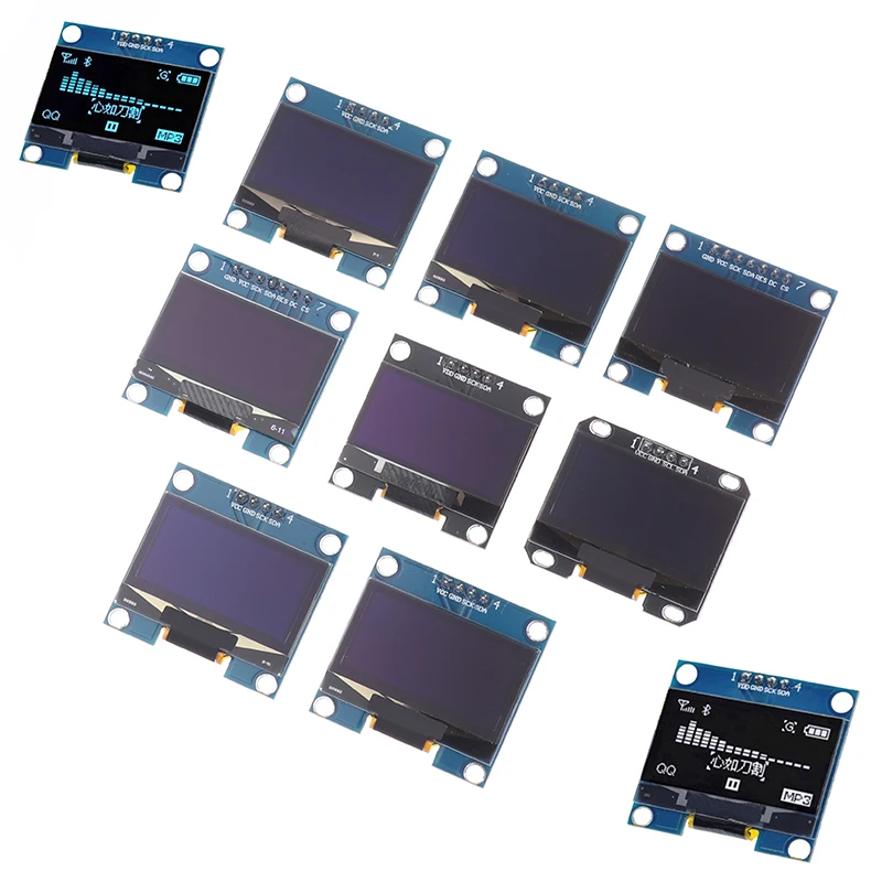 1PCS 1.3인치 OLED 모듈 SPI/IIC 통신 화이트/블루 컬러 128X64 1.3인치 OLED LCD LED 디스플레이 모듈 1.3인치 OLED 모듈